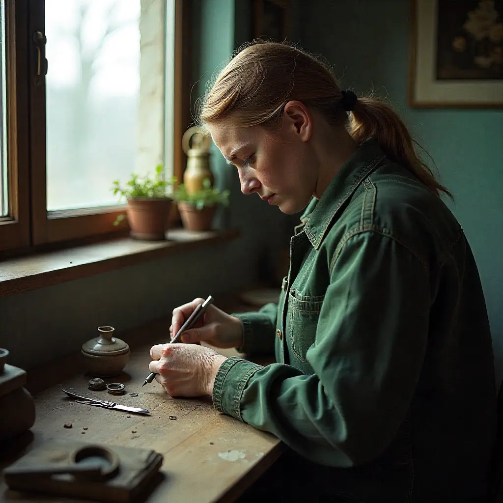 Detaljeret reparationsarbejde på husholdningsapparater